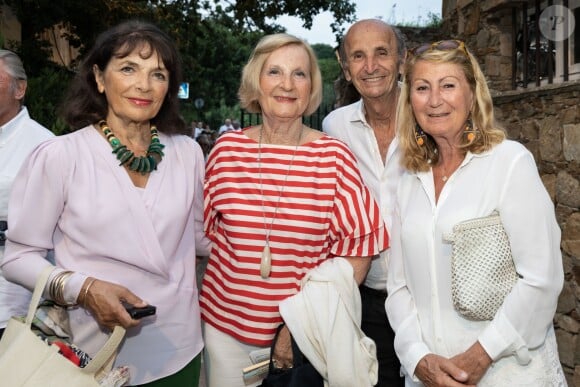 Exclusif - Marie-Odile Amaury et ses amis avant le concert "Depardieu Chante Barbara" au Festival de Ramatuelle, France, le 11 août 2019.