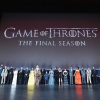 Le cast de la série Game of Thrones fête le début de la dernière saison à New York. Avril 2019.