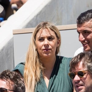 Marion Bartoli et Yahya Boumediene dans les tribunes lors des internationaux de tennis de Roland Garros à Paris, France, le 2 juin 2019. © Jacovides-Moreau/Bestimage