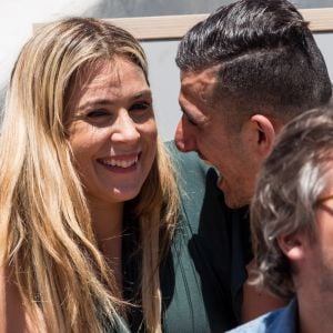 Marion Bartoli et Yahya Boumediene dans les tribunes lors des internationaux de tennis de Roland Garros à Paris, France, le 2 juin 2019. © Jacovides-Moreau/Bestimage