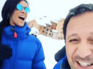 Arthur trébuche avec perte et fracas, Shy'm prise d'un fou rire devant la scène