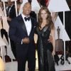 Dwayne "The Rock" Johnson et sa compagne Lauren Hashian - People à la 87ème cérémonie des Oscars à Hollywood, le 22 février 2015.