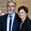Roxana Maracineanu, ministre des sports et son mari Franck Ballanger - Le président de la République française et sa femme la Première reçoivent le président de la République de Corée du Sud et sa femme pour un diner d'Etat au palais de l'Elysée à Paris, France, le 15 octobre 2018. © Cyril Moreau/Bestimage