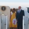 Le président Donald Trump et sa femme Melania arrivent à l'aéroport de Biarritz pour assister au sommet du G7 le 24 août 2019  President Trump and Melania arriving at Biarritz airport to attend G7 summit on august 24th 201924/08/2019 - Biarritz