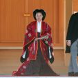  La princesse Ayako de Takamado a célébré le 29 octobre 2018 son mariage avec Kei Moriya au sanctuaire Meiju à Tokyo. Ici, le couple ressort du temple après la cérémonie privée. 