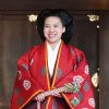 La princesse Ayako de Takamado a célébré le 29 octobre 2018 son mariage avec Kei Moriya au sanctuaire Meiju à Tokyo. Ici, le couple ressort du temple après la cérémonie privée.