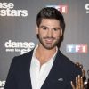 Hapsatou Sy et son danseur Jordan Mouillerac lors du photocall de présentation du jury et des nouveaux couples de "Danse avec les Stars" au siège de TF1 à Boulogne-Billancourt, le 28 septembre 2017. © Pierre Pérusseau/Bestimage