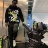 Paul Pogba à l'aéroport avec son fils, en partance pour Dubaï. Instagram le 21 mai 2019.