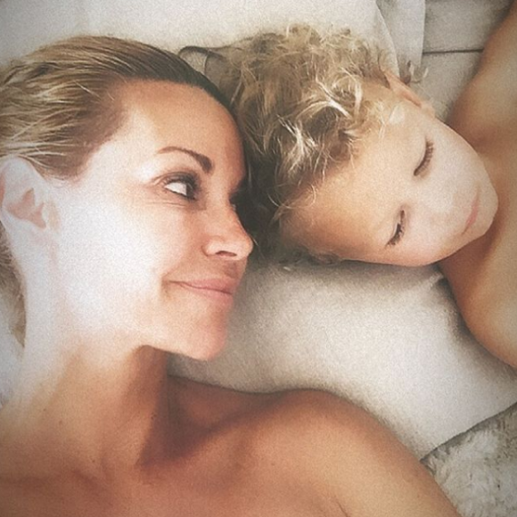 Ingrid Chauvin avec son fils Tom, sur Instagram, le 7 août 2019