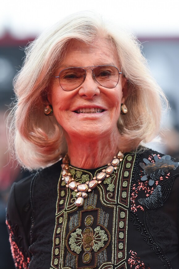 Marina Cicogna lors de la projection du film "La Vérité" lors de la cérémonie d'ouverture du 76e festival du film de Venise, la Mostra, sur le Lido au Palais du cinéma de Venise, Italie, le 28 août 2019.