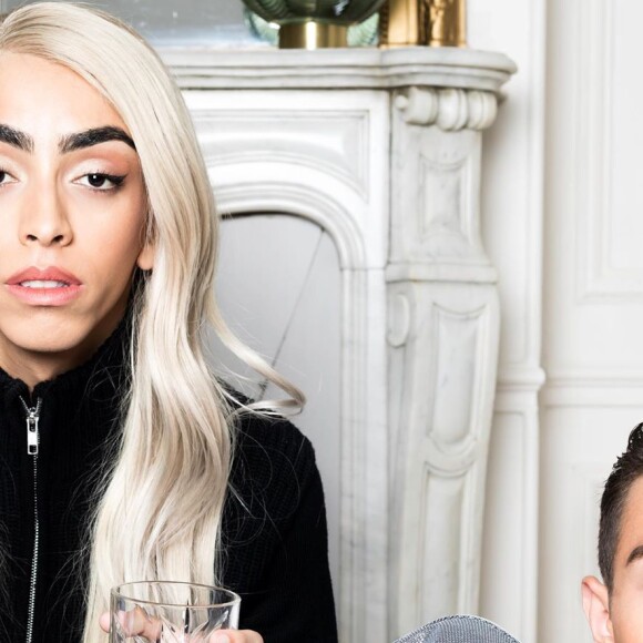 Bilal Hassani et Nawfel, son compagnon, sur Instagram- août 2019.