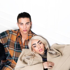 Bilal Hassani et Nawfel, son compagnon, sur Instagram- août 2019.