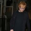 Ed Sheeran et sa femme Cherry Seaborn à la sortie du restaurant japonnais "The Araki" à Londres, Royaume Uni, le 6 août 2019.