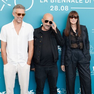 Vincent Cassel, Gaspar Noé et Monica Bellucci - Photocall du film Irreversible Inversion Integrale lors du 76ème Festival du Film de Venice à Venice en Italie, le 31 août 2019