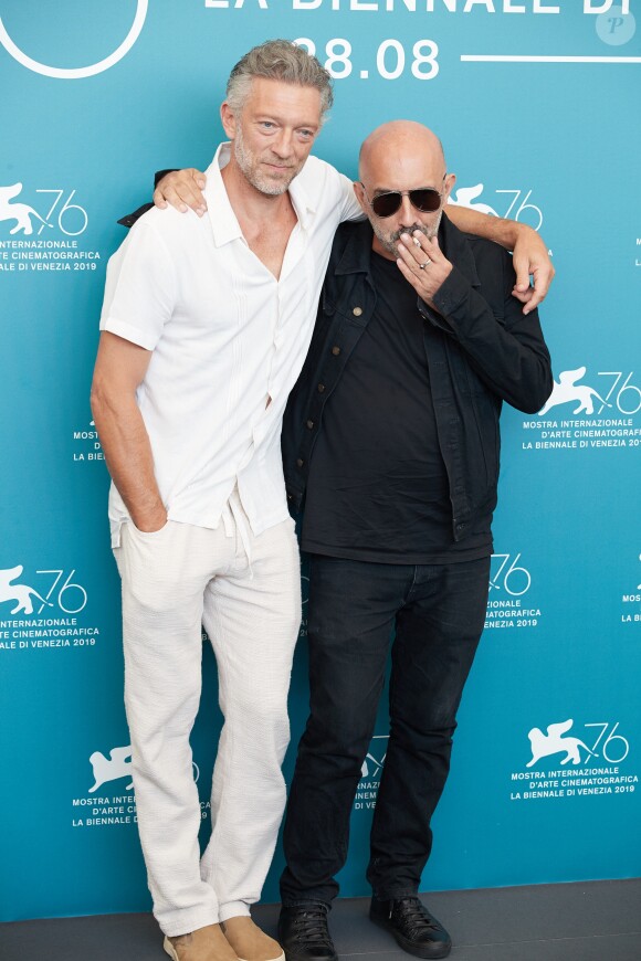 Vincent Cassel et Gaspar Noé - Photocall du film Irreversible Inversion Integrale lors du 76ème Festival du Film de Venice à Venice en Italie, le 31 août 2019