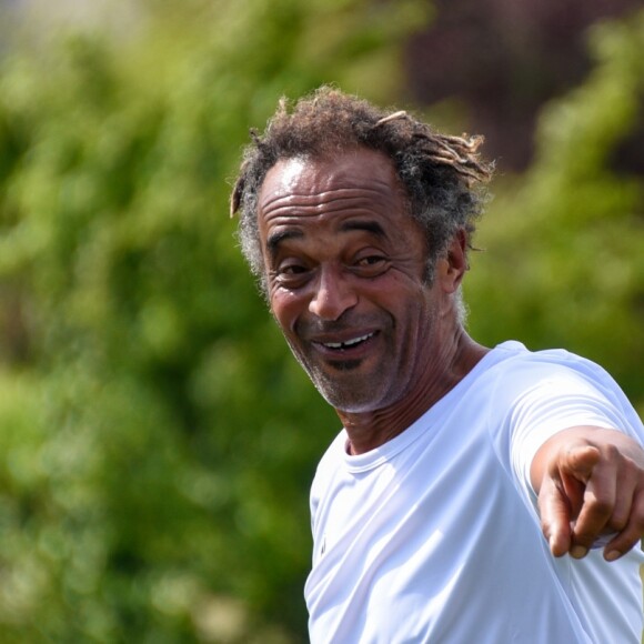 Yannick Noah - Tournoi de football caritatif au profit de l'association Enfants de la Terre en présence de Y.Noah, fondateur de l'association et de nombreuses personnalités à Feucherolles le 8 juin 2019. © Pestellini / Panoramic / Bestimage