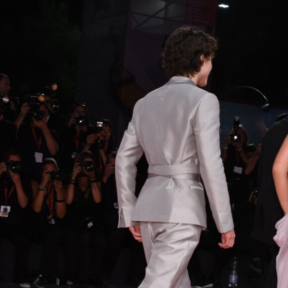 Lily-Rose Depp, Timothée Chalamet - Tapis rouge et avant-première du film "The King" lors du 76ème festival international du film de Venise, la Mostra, le 2 septembre 2019.