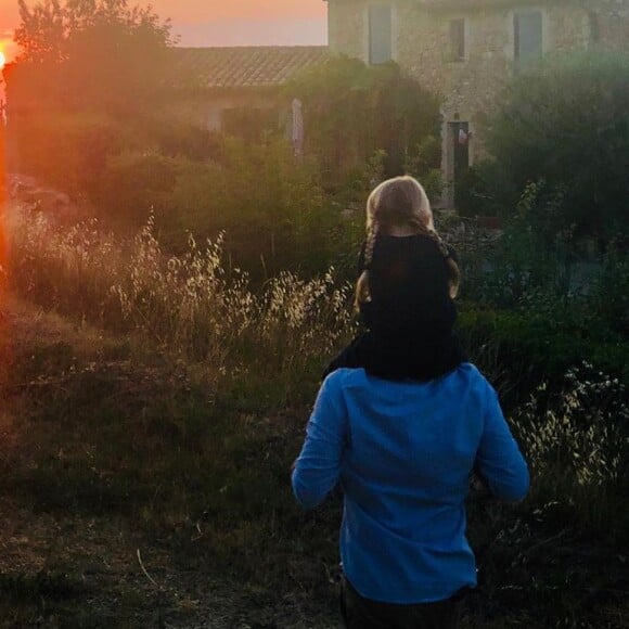 Laurent Delahousse et sa fille sur Instagram.