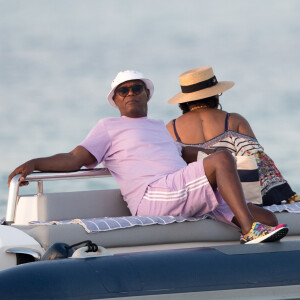 Samuel L. Jackson - People au 60ème anniversaire de Earvin Johnson, Jr., dit Magic Johnson à Saint-Tropez le 2 septembre 2019. © Cyril Moreau/Bestimage