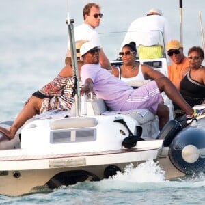 Samuel L. Jackson, Cookie Johnson - People au 60ème anniversaire de Earvin Johnson, Jr., dit Magic Johnson à Saint-Tropez le 2 septembre 2019. © Cyril Moreau/Bestimage