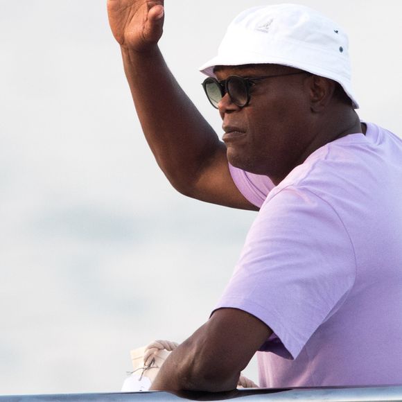 Samuel L. Jackson - People au 60ème anniversaire de Earvin Johnson, Jr., dit Magic Johnson à Saint-Tropez le 2 septembre 2019. © Cyril Moreau/Bestimage