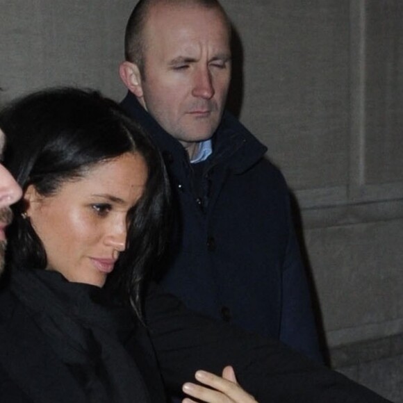 Meghan Markle, duchesse de Sussex, enceinte, et Serena Williams à la sortie du restaurant The Polo Bar dans le quartier de Upper East Side à New York City, New York, Etats-Unis, le 19 février 2019.