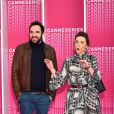 Anne-Elisabeth Blateau et David Mora durant la soirée d'ouverture de la compétition du Canneseries le 7 avril 2018. © Bruno Bebert / Bestimage