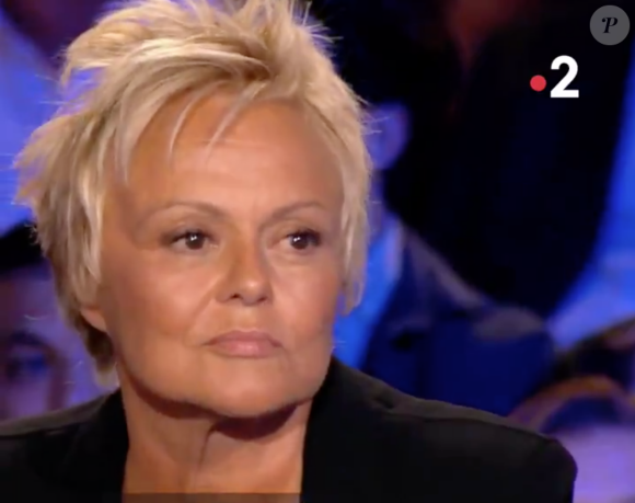 Muriel Robin dans l'émission On n'est pas couché, sur France 2, le samedi 7 septembre 2019.