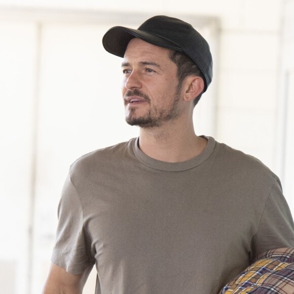 Exclusif - Orlando Bloom arrive à l'aéroport de JFK à New York, le 3 septembre 2019.