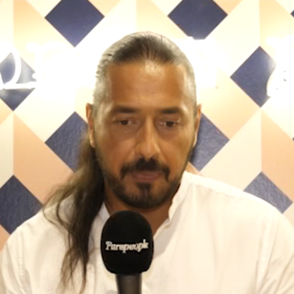 Moundir en pleine promotion de "Danse avec les stars 2019", le 4 septembre, chez TF1, au micro de "Purepeople"