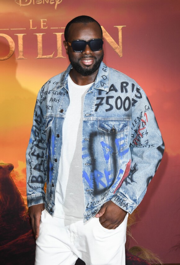 Maitre Gims - Projection exceptionnelle du nouveau Disney "Le Roi Lion" au Grand Rex à Paris le 11 juillet 2019. © Coadic Guirec/Bestimage