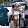 La joueuse de tennis canadienne Eugenie Bouchard a été aperçue avec un mystérieux inconnu en train de prendre du bon temps sur la plage à Miami, le 21 avril 2019.
