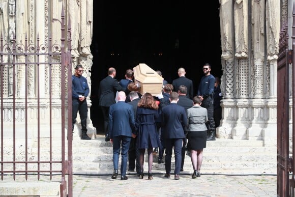 Obsèques du pilote de F2 Anthoine Hubert en la cathédrale de Chartres, le 10 septembre 2019.