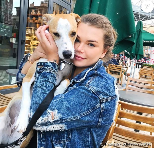 Camille Gottlieb sur Instagram avec sa chienne adorée Léonie, le 15 juillet 2019.