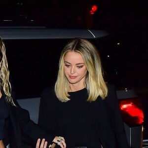 Miley Cyrus et sa compagne Kaitlynn Carter sont allées diner au restaurant La Esquina lors de la Fashion Week 2019 à New York, le 10 septembre 2019