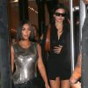 Kim Kardashian est allée déjeuner et faire du shopping avec sa soeur Kendall Jenner et ses amis L. Anthony et J.Cheban lors de la Fashion Week 2019 à New York.