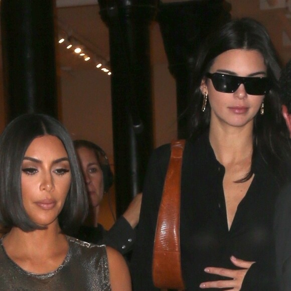 Kim Kardashian est allée déjeuner et faire du shopping avec sa soeur Kendall Jenner et ses amis L. Anthony et J.Cheban lors de la Fashion Week 2019 à New York.
