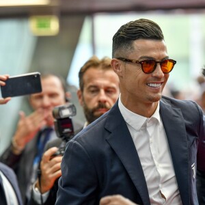 Cristiano Ronaldo au photocall de la cérémonie du tirage au sort de la phase de poules de l'édition 2019-2020 de la Ligue des Champions à Monaco, le 29 août 2019.