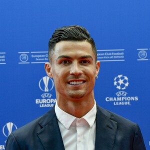 Cristiano Ronaldo au photocall de la cérémonie du tirage au sort de la phase de poules de l'édition 2019-2020 de la Ligue des Champions à Monaco, le 29 août 2019.