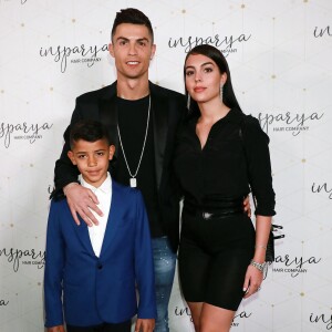 Cristiano Ronaldo ouvre une clinique de greffe de cheveux "Insparya Hair Clinic'" à Madrid, Espagne, le 18 mars 2019.