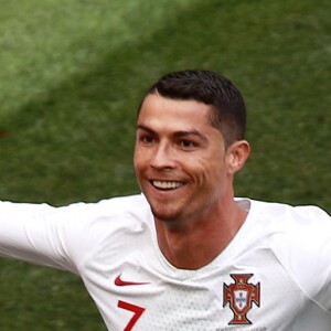 Cristiano Ronaldo durant le match "Maroc - Portugal" lors de la Coupe du Monde 2018 (FIFA World Cup Russia2018). Moscou, le 20 juin 2018.