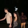 Exclusif - Shawn Mendes et sa compagne Camila Cabello sont allés dîner dans le restaurant Extra Virgin à West Hollywood, le 25 août 2019.