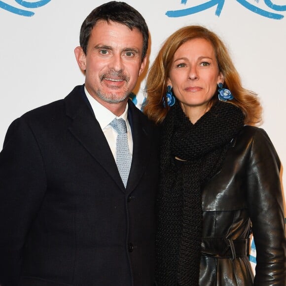 Manuel Valls et sa femme Anne Gravoin - Avant-première du film "Le Brio" au cinéma Gaumont Opéra à Paris, le 21 novembre 2017. © Coadic Guirec/Bestimage