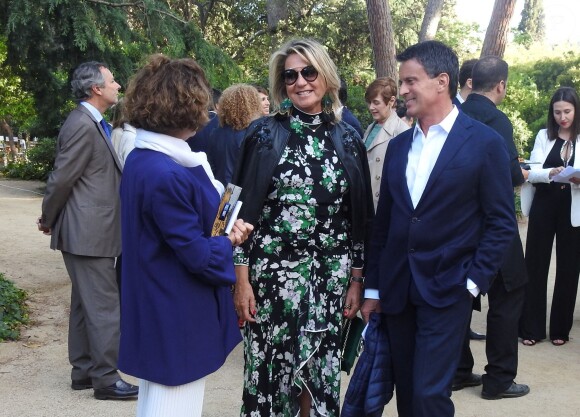 Manuel Valls et Susana Gallardo lors du Festival Jardins Pedralbes, à Barcelone, le 5 juin 2019.