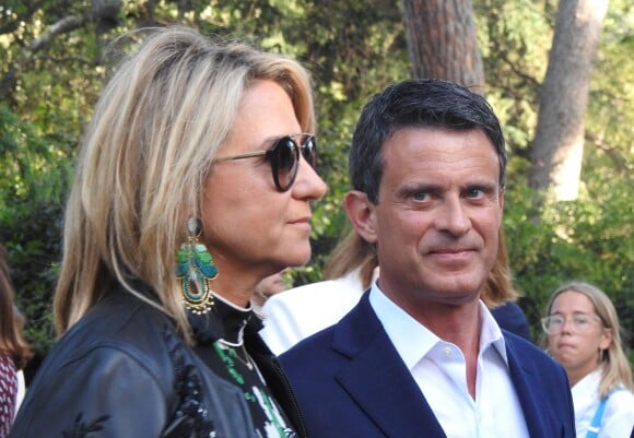 Manuel Valls et Susana Gallardo lors du Festival Jardins Pedralbes, à Barcelone, le 5 juin 2019.