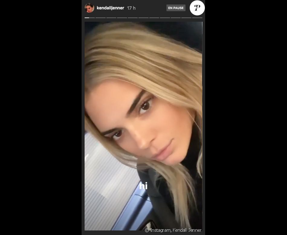 Kendall Jenner dévoile sa chevelure blonde sur Instagram, le 16 septembre 2019.