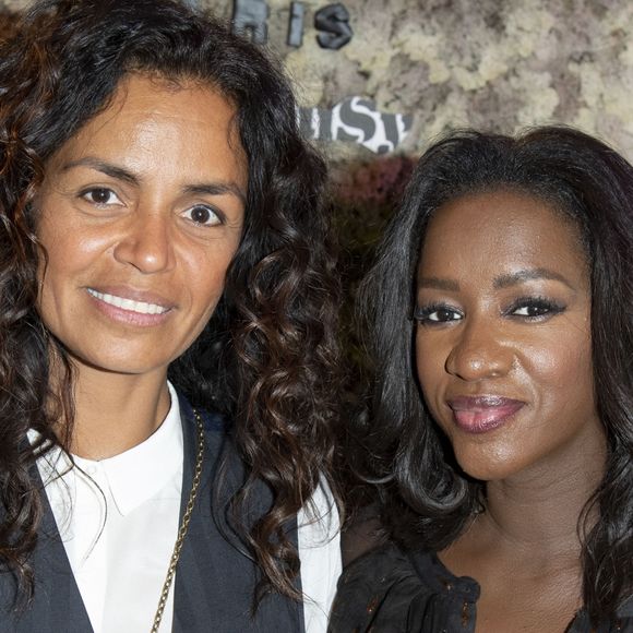 Laurence Roustandjee et Hapsatou Sy (enceinte de son deuxième enfant) - Inauguration du Concept Store Maison 123 Paris et HapsatouSy rue de la Chaussée d'Antin dans le 9ème arrondissement de Paris, France, le 19 septembre 2019. © Pierre Perusseau/Bestimage