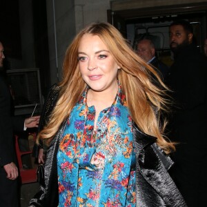 Lindsay Lohan - People à l'inauguration du restaurant "Sexy Fish" à Londres. Le 8 octobre 2015.