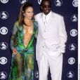  Jennifer Lopez et Puff Daddy à la 42ème cérémonie des Grammy Awards le 24 février 2000. 