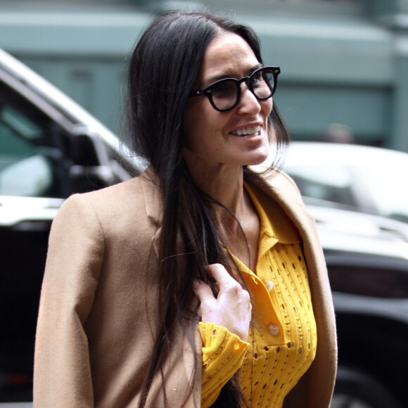 Demi Moore arrive à son hôtel dans le quarrier de Soho à New York, le 4 mai 2019